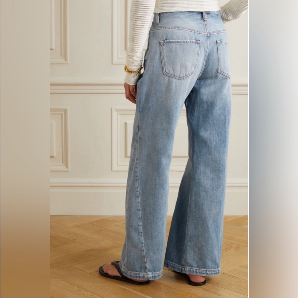 New Frame Le Baggy Palazzo jeans high rise wide leg revolve loose flare size 30 - Picture 10 of 16